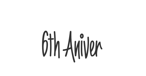 6th Aniversario font thumb